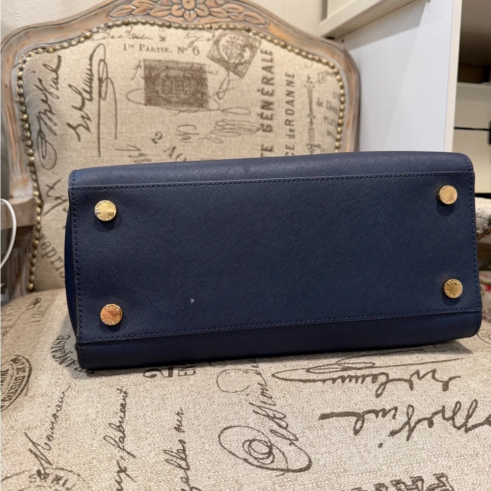 Michael Kors Dark Blue Satchel Bag